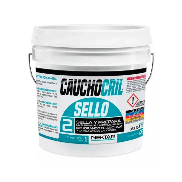 Sellador y Primario Cauchocril 1 L - Preparación para Impermeabilizar