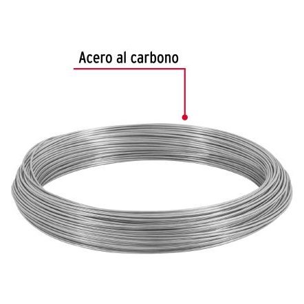 Rollo de 1 kg alambre galvanizado, calibre 16, FIERO