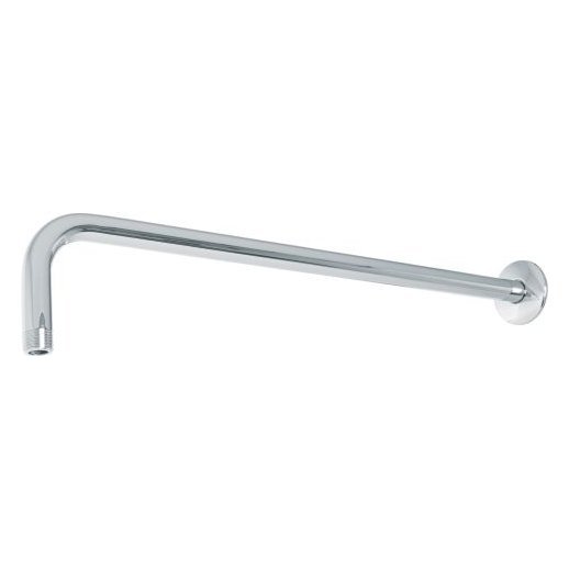 Brazo recto 50 cm con chapetón para regadera, cromo, FOSET