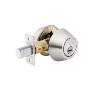 Cerrojo llave-llave cromo mate, llave puntos, HERMEX