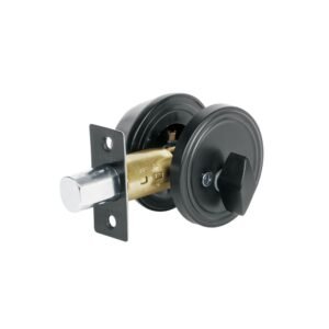 Cerrojo llave-mariposa, negro mate, llave tradicional, BASIC