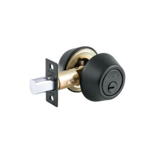 Cerrojo llave-llave negro, llave puntos, HERMEX