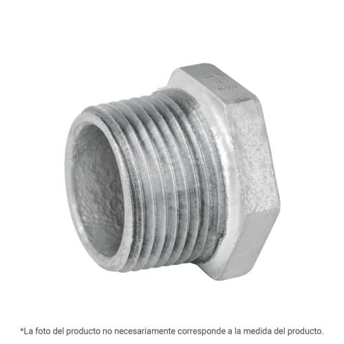 Reducción bushing acero galvanizado 1/2x1/4', FOSET