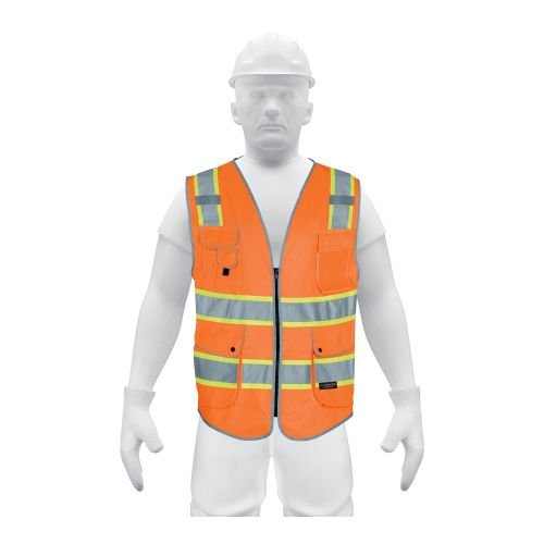 Chaleco de seguridad de alta visibilidad, naranja, EG,EXPERT