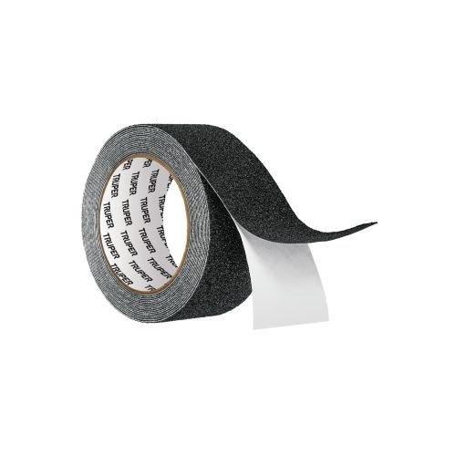 Rollo de 5 m de cinta antiderrapante negra 50mm con abrasivo