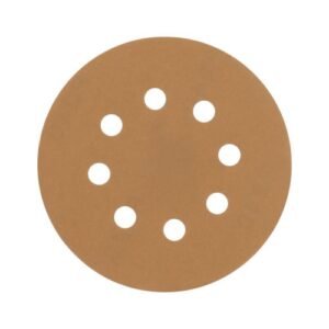 Paquete con 5 discos de lija 5' grano 180, 8 perforaciones