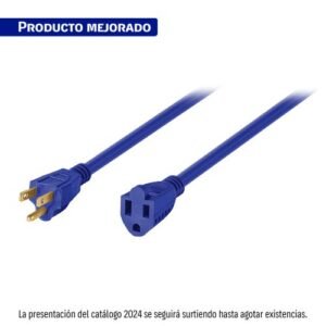 Extensión de uso rudo aterrizada 15 m 3x16 AWG, VOLTECK