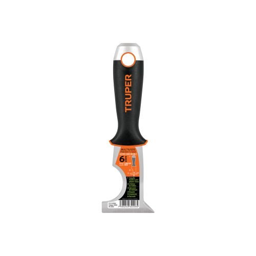 Espátula 2-1/2' de 6 usos, acero inoxidable, Comfort Grip