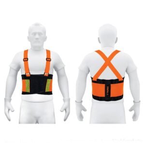 Faja lumbar naranja con cintas de alta visibilidad, TRUPER