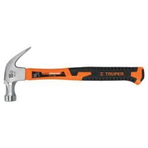 Martillo 16 oz uña curva, mango fibra de vidrio, TRUPER