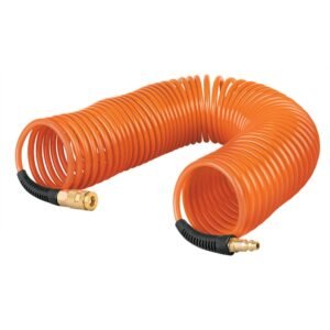 Manguera para compresor, tipo resorte, 7.6 m x 1/4', TRUPER