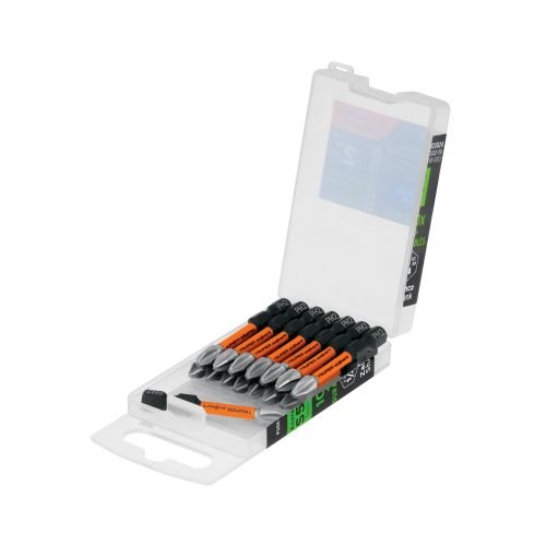 Estuche con 15 puntas de cruz PH2 largo 2', TRUPER EXPERT