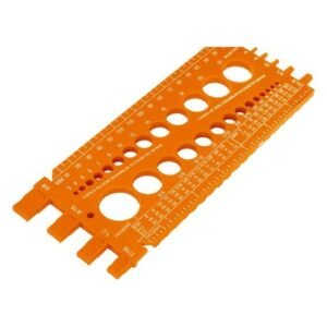Regleta medidora de tuercas y tornillos, std y mm, TRUPER