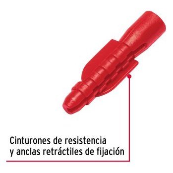 Bolsa con 50 taquetes de plástico 1/4', FIERO