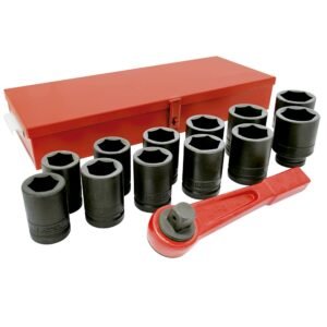 Juego de Dados Largos y Accesorios de Impacto en Pulgadas Cuadro de 1", 14 Piezas Urrea