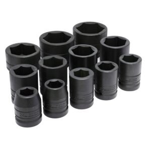 Juego de 12 Dados de Impacto Métricos Cuadro de 1", 6 Puntas Urrea