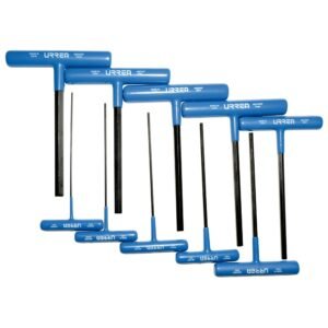 Juego de 10 Llaves Hexagonales Cortas Tipo "T" Ergonómicas, Métricas Urrea