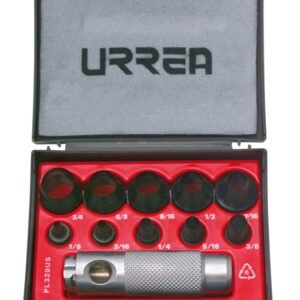 Juego de Sacabocados de 1/8" a 3/4", 11 Piezas Urrea