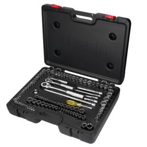 Juego de Dados y Accesorios Cuadro de 1/4", 3/8" y 1/2" Combinado, 99 Piezas Urrea