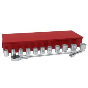 Juego de Dados y Accesorios Cuadro de 1" en Pulgadas, 14 Piezas Urrea