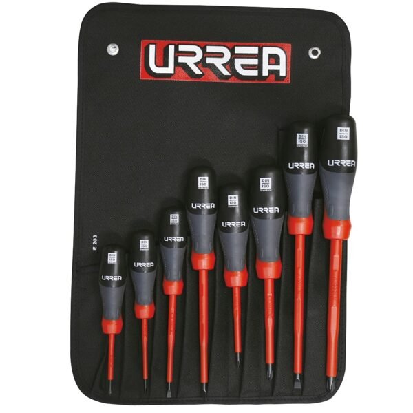 Juego de 8 Destornilladores con Mango Trimaterial 1000 V, Combinados Urrea