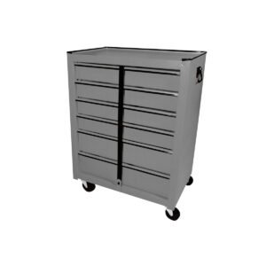 Gabinete Móvil Color Gris 6 Gavetas 25" Surtek GM6G