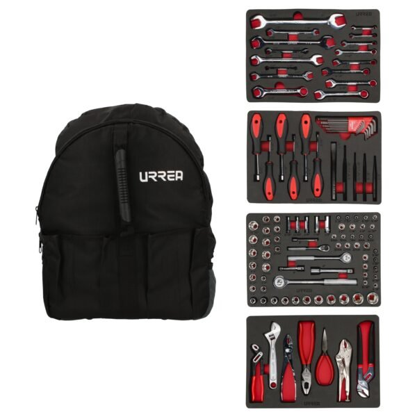Juego Combinado de Herramienta para Mecánico, 102 Piezas con Mochila Urrea JMH02