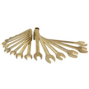 Juego de 15 Llaves Combinadas de Bronce-aluminio Antichispa Métricas, 12 Puntas Urrea