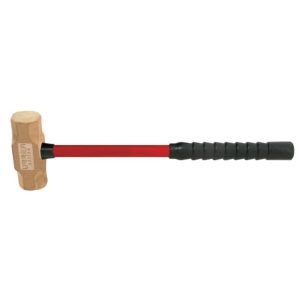 Marro de Bronce-aluminio Antichispa de 15LB con Mango Largo de Fibra de Vidrio 20" Urrea