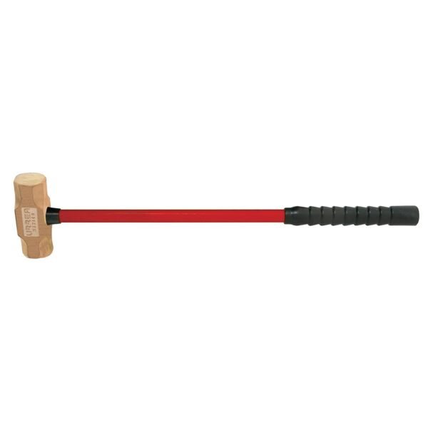 Marro de Bronce-aluminio Antichispa de 18LB con Mango Extra Largo de Fibra de Vidrio 34" Urrea